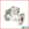 Hoạt động của van một chiều chữ ngã dạng côn (Lift check valve)